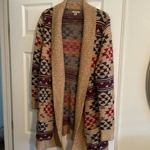 Lucky brand sweater, southwest design, non smoker